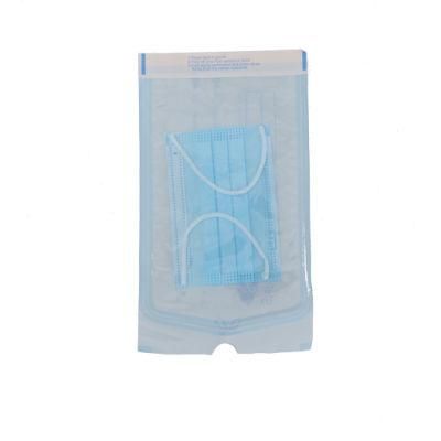 Disposable Non-Woven Face Mask Blue 3 Layers with Elastic