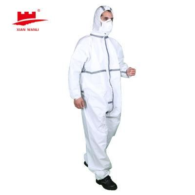 Waterproof Medical Sterile Protective Disposable Isolation Coverall Hazmat Suit Clothing PP PE for Personal Protection