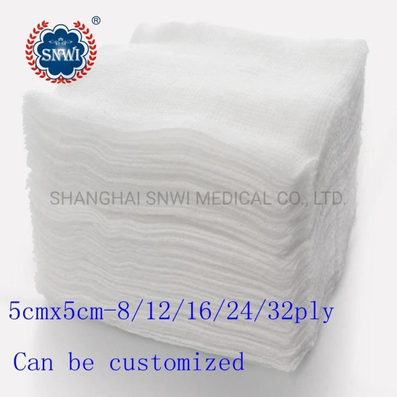 High Quality Disposable Medical Sterile Cotton Gauze Swabs for Hospital Use