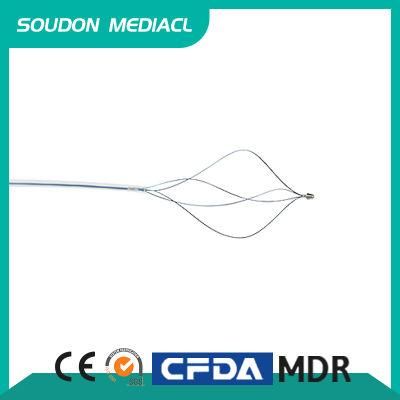CE Approved Single Use Stone Extraction Removal Basket Oval Shield Spiral Shape