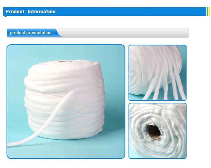 Hot Sale Absorbent Medical Supply Products Cotton Sliver Coil