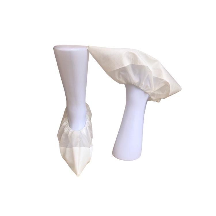 Nonwoven PP CPE Half Laminated Anti Dust Waterproof Plastic Shoe Cover Nonwoven Shoecovers