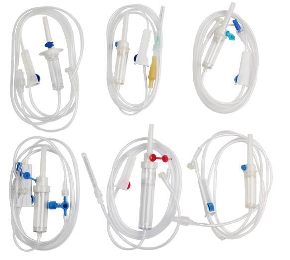 Custom Special Made Latex Tube Disposable Medical Infusion Set IV Infusion Giving Set
