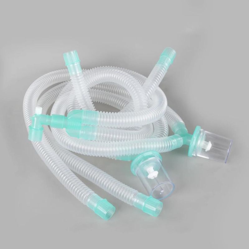 Medical Instrument Disposable Anaesthesia Breathing Circuit Tube with Water Trap for Ventilator