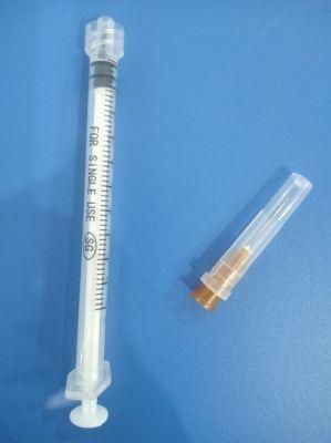 Three-Part /3 Part Hos Medical Sterile Hospital Plastic Disposable Syringe 3ml with Needle Luer Lock Slip