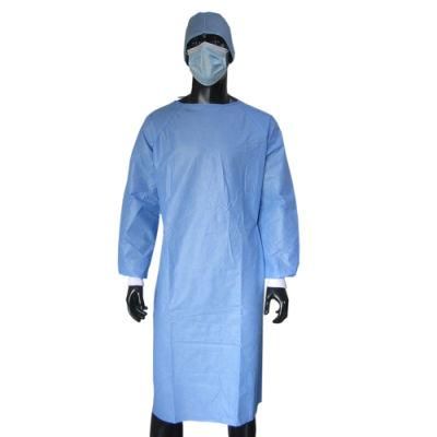 SMMS Standard Surgical Gown with Knitted Cuff, Surgical Operation Gowns