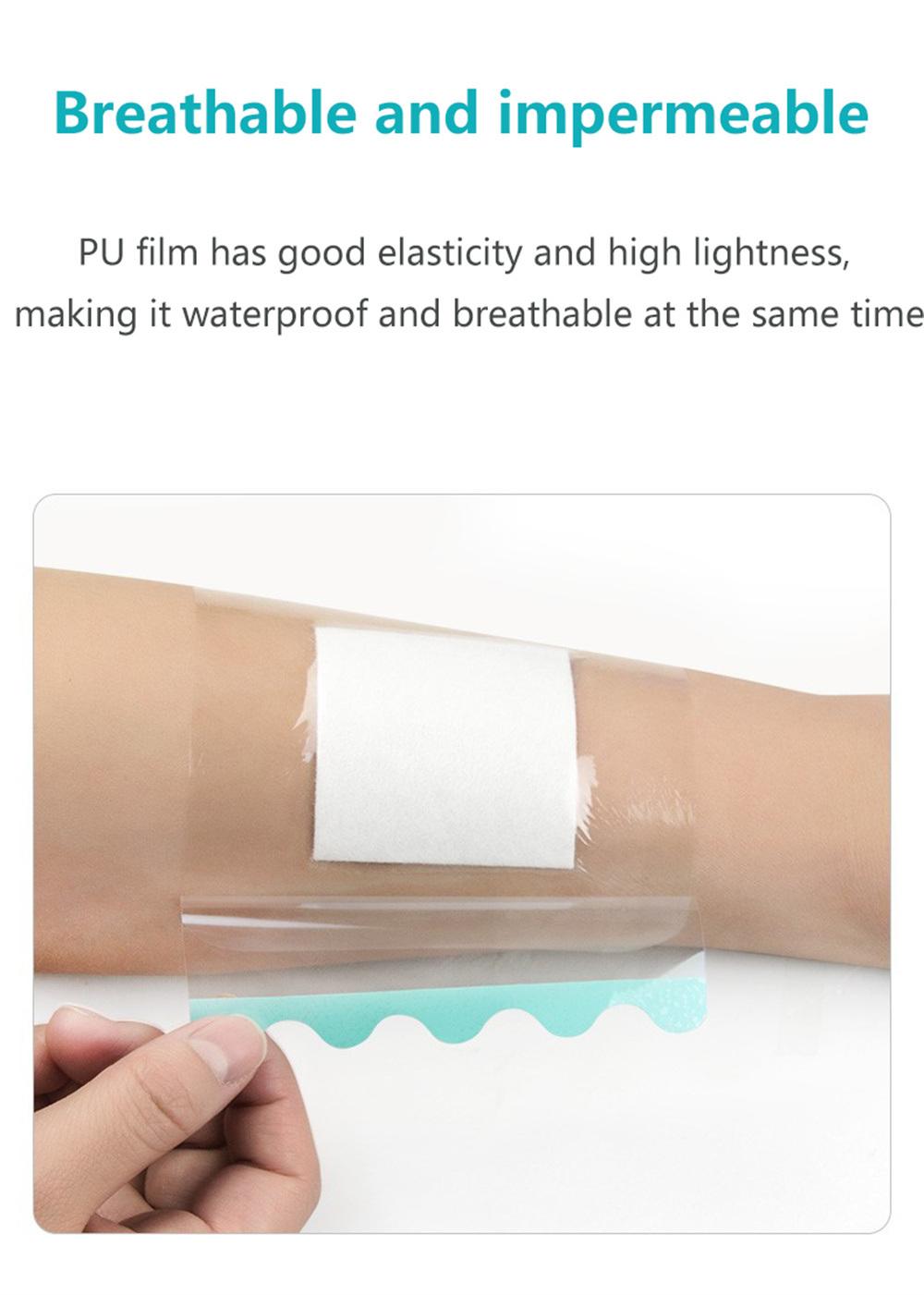 Transparent PU I. V. Cannula Fixator Dressing Paper Frame Shape