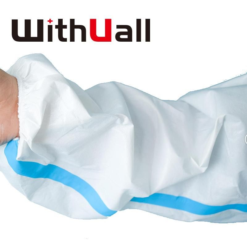 Liquid Chemicals Resistance Disposable Microporous Bounded Seam Type 5/6 Coverall Protect Clothing