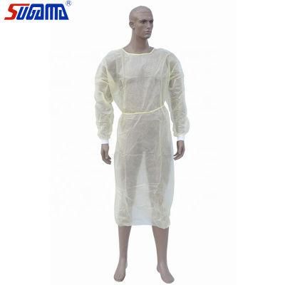 China Factory Supply Disposable SMS Nonwoven Fabrics Patient Surgical Gown with High Quality for Hospital Usehot Sale