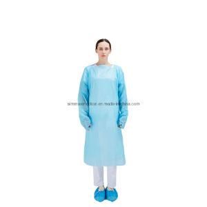 PPE Anti Virus Nurse Inspect Troubleshooting Disposable Waterproof safety CPE Plastic Isolation Gowns