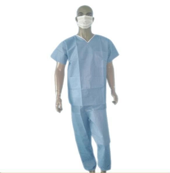 Hospital Lab Use Waterproof Disposable Scrub Suit 