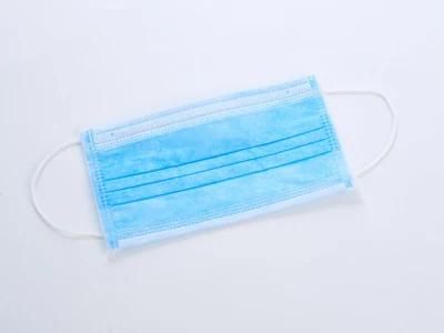 Outdoor Protective Disposable Non Woven 3ply Face Mask