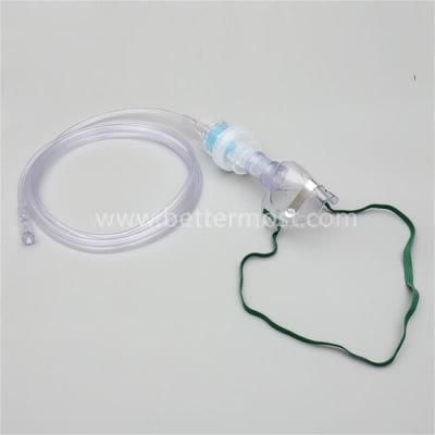 High Quality Medical Transparent Color PVC Aerosol Mask Size S/M/L/XL
