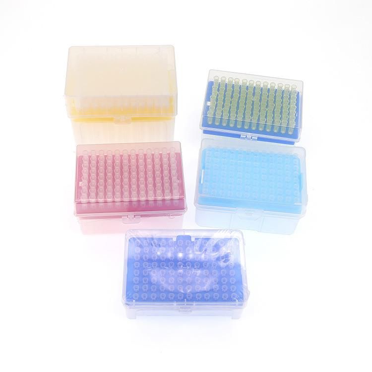 DNA-Free Rna-Free White Yellow Blue 96 Wells 100 Wells Rack Filter Pipette Tips