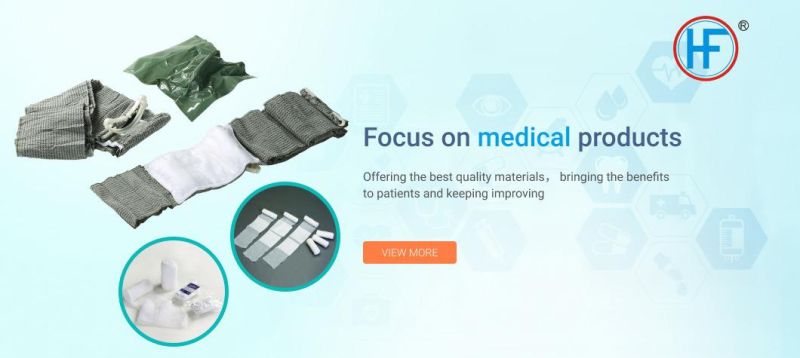 Mdr CE Approved Hemostasis Green Military Emergency Bandage Convenient for Self-Rescue on Site