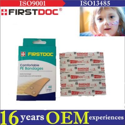 Hot Sale Medical First Aid Plaster Adhesive Bandage Fabric Dressing Strip Plaster Large Band Aid