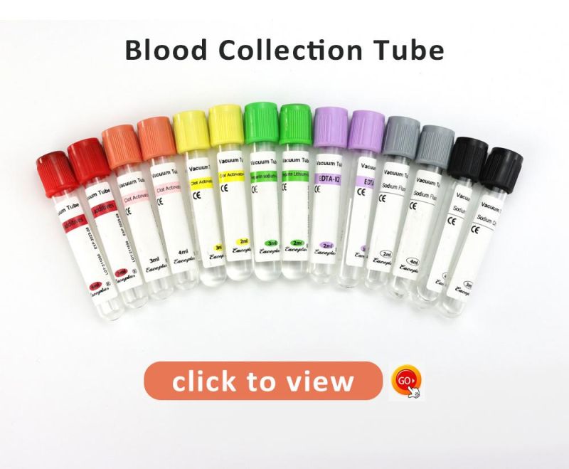 Factory Price Medical Supply Disposable Vacuum Blood Collection Tube Prp Kit Tube for Hair Repair with CE