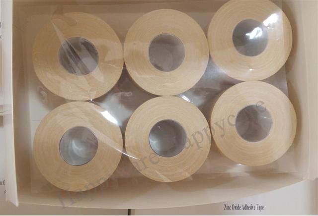 Hc-K050A Medical Plaster Tape Price 100% Cotton Color White or Brown Medical Adhesive Zinc-Oxide Tape