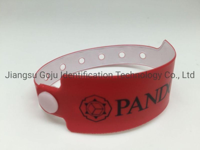 Vinyl Material Waterproof Custom Event Wristband for Entertainment