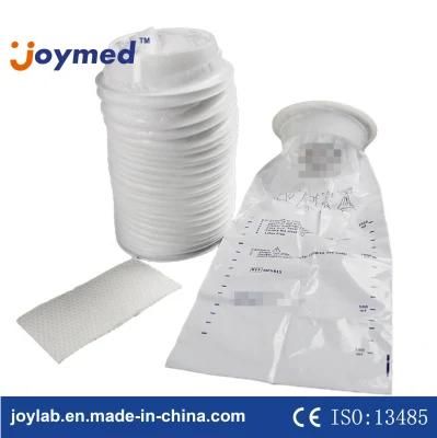 Disposable White Vomit Throw up Bag for Airsickness Bag Hospital Vomit Plastic Bag with Pad