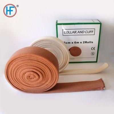 Mdr CE Approved Hf Z-1 Bandage Manufacturer Direct Sale Collar and Cuff Hot Sale White or Skin Color Arm Sling Bandage