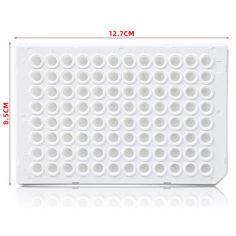 Laboratory Consumables Wholesale Half Skirt White 0.1ml PCR Plate 96 Well