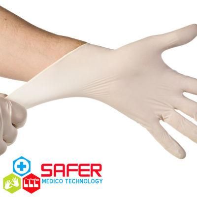 Medical Latex Glove with Powder Free From Malaysia Non Sterile, Ambidextrous