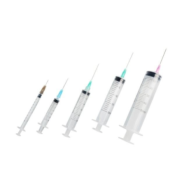 Disposable Syringe Syringe Disposable Syringe Sterile Disposable 3 Parts Syringe Medical 1ml/2ml/3ml/5ml/10ml Luer Lock Syringe