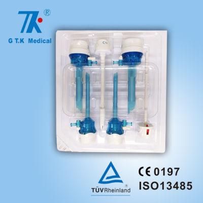 Four Cannula Trocar Kit Optical and Bladed Trocar Sets for Gynecology Operations
