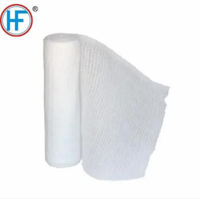 Mdr CE Approved 100% Polyester Instant Absorption PBT Conforming Bandage with Woven Edges
