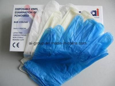 Clear Powdered/ Free PVC Medical Vinyl Gloves (ISO, CE certificated)