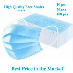 En-14683 3ply Nonwoven Hospital Disposable Medical Surgical Face Mask