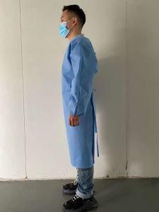 Medical Disposable Protection Anti-Static Breathable Microporous Polyester Non Sterile Acid Resistant Isolation Gown