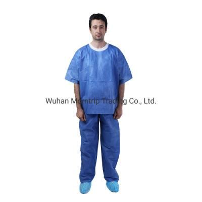 Non Woven Waterproof Disposable Uniform Scrub Suit
