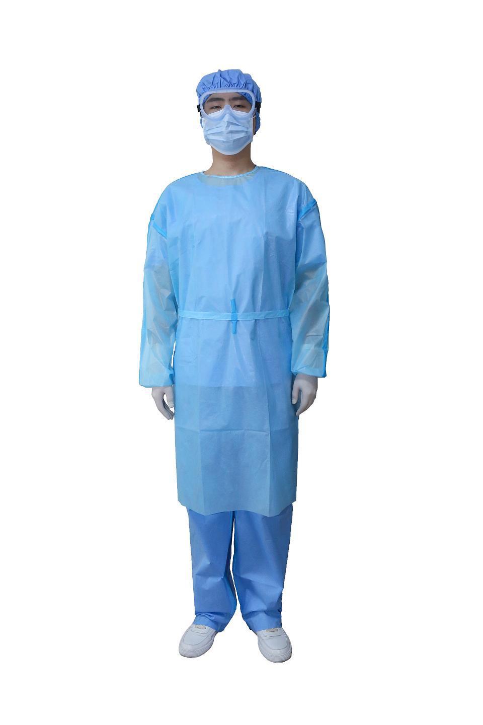 Factory Wholesale Isolation Clothing 50GSM PP Nonwoven Medical Isolation Suit