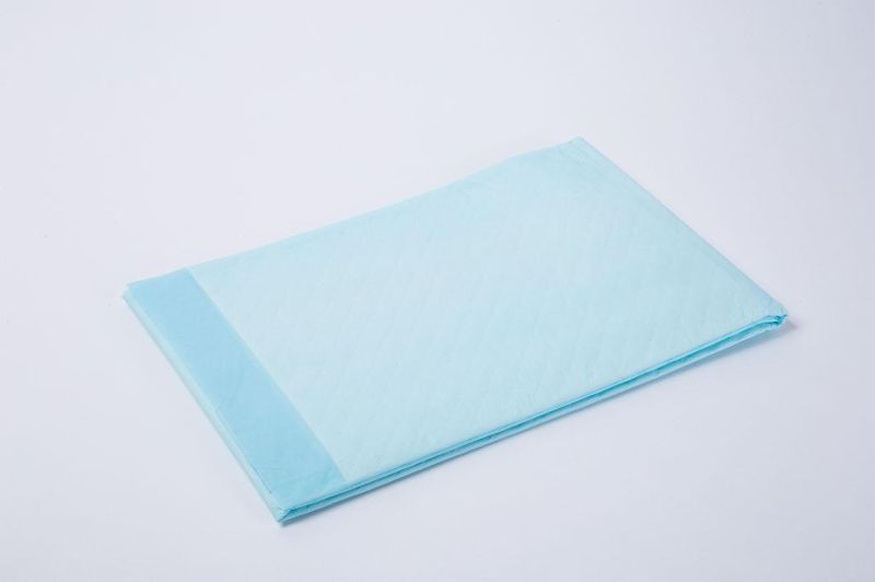 Adult Disposable Underpad Incontinence Products 3D Leak Prevention Channel Customized Packing Super High Absorbency Plain Woven