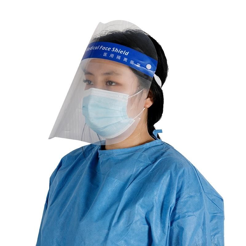 Wholesale Transparent Protective Face Shield Custom Disposable Medical Isolation Face Shield