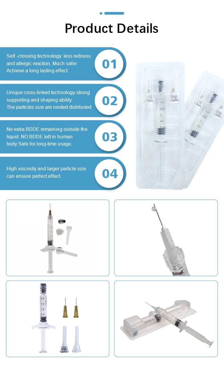 Sodium Hyaluronate Gel Injection Injectable Hyaluronic Acid Dermal Filler