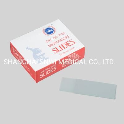 Disposable Lab Consumable Polishing Adhesion Microscope Slides Frosted Ground Edge