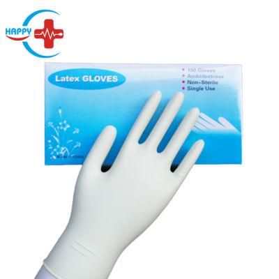 Hc-K072 Original Lightly Powdered or Powder-Free, Non-Strerile Disposable Medical Latex Examination Glove