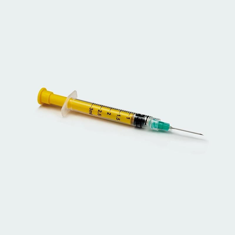 Auto Disable with Needle FDA 510K CE Retractable Needle Safety Syringe