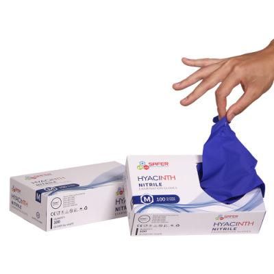 Synthetic Nitrile Gloves Powder Free Cobalt Blue