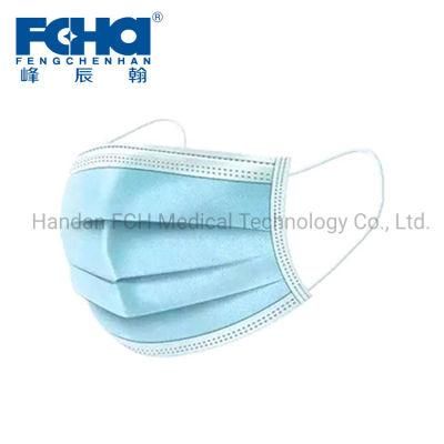 Manufacturer Medical 3ply Earloop 3 Layer Disposable Surgical Face Mask Non-Sterile