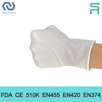 Food Grade FDA CE 510K En455 Powder Free Disposable Latex Gloves