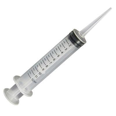 High Quality Sterile Irrigation Detal Plastic Syringe Curved Tip or Catheter Tip 12ml