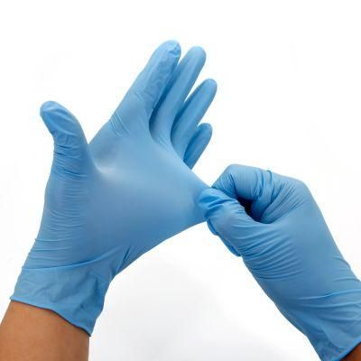 China Manufacturer Examination Disposable Safety Medical Nitrile Gloves Powder Free Latex Free