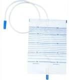 90cm Length Tube 2000ml Medical Grade PVC Adult T Outlet Bed/Urine Bag