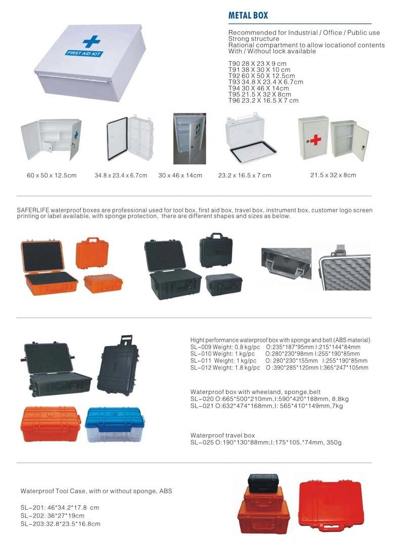 Medical Equipment Fist Aid Plastic Case for Ambulances Rescue Emergency Kit Medical Device Ce ISO FDA