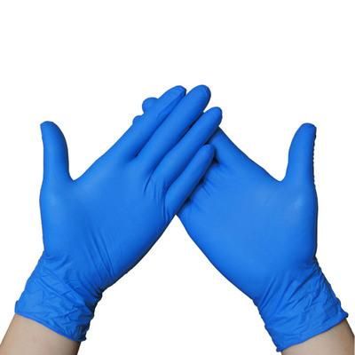Disposable Powder Free Blue Nitrile Gloves