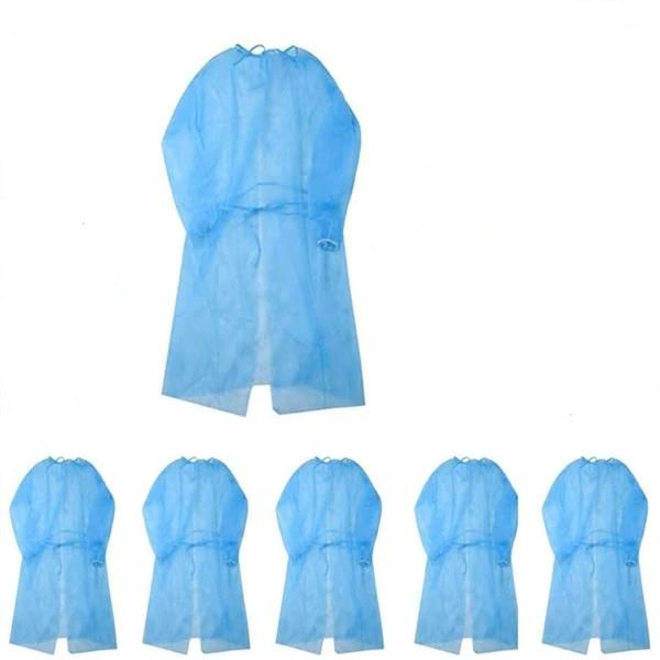 Disposable White Lab Coats Medical Dental Elastic Cuff